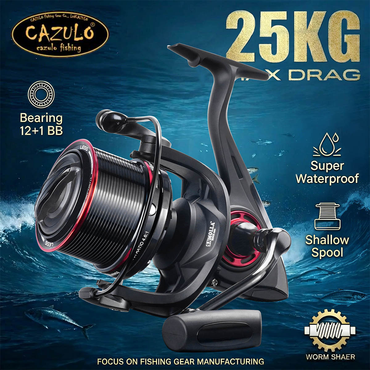 CAZULO Long Cast Spinning Reel - Surf Reel 리뷰 및 가격