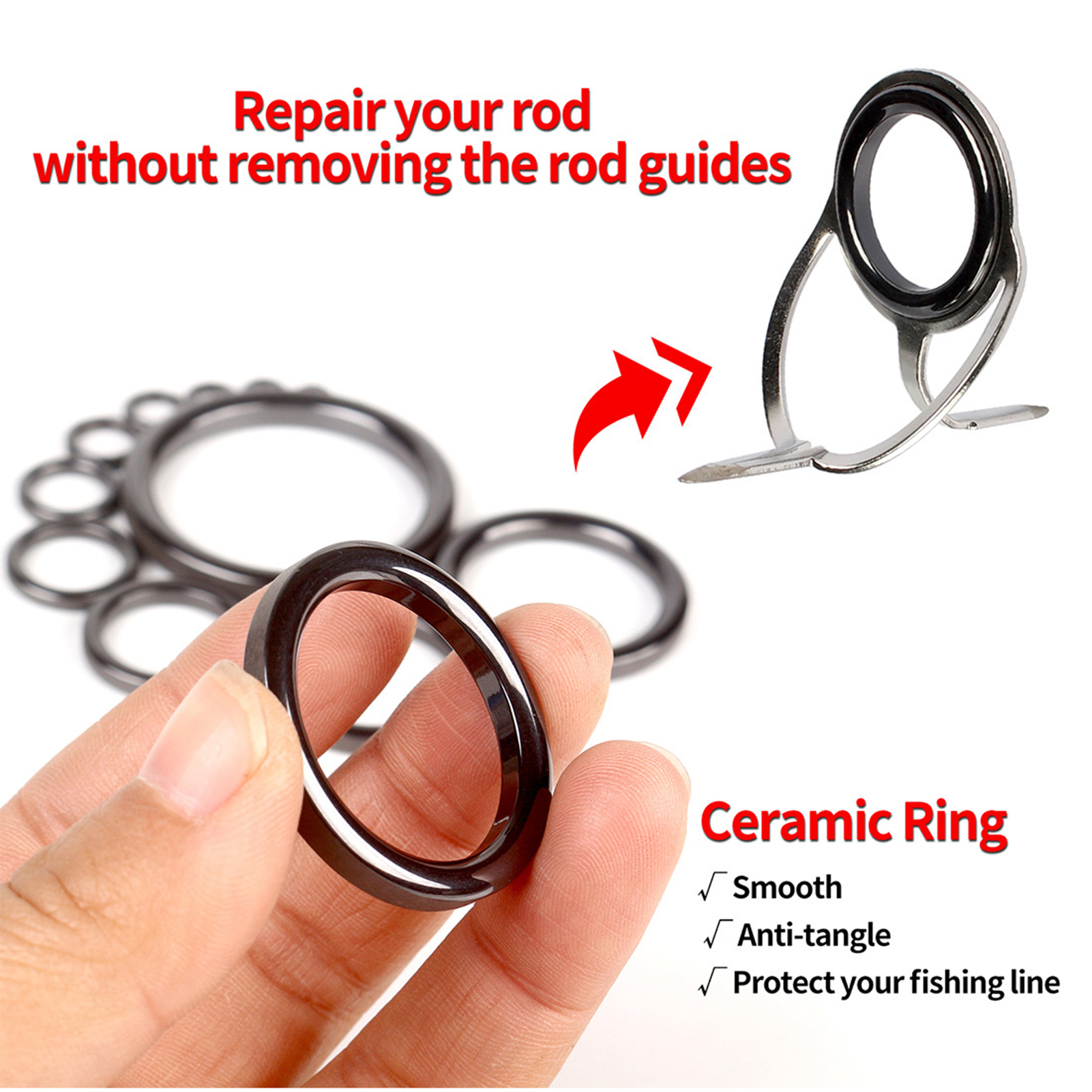 Fishing Rod Guide Repair Kit C - Reel Repair Kit 리뷰 및 가격