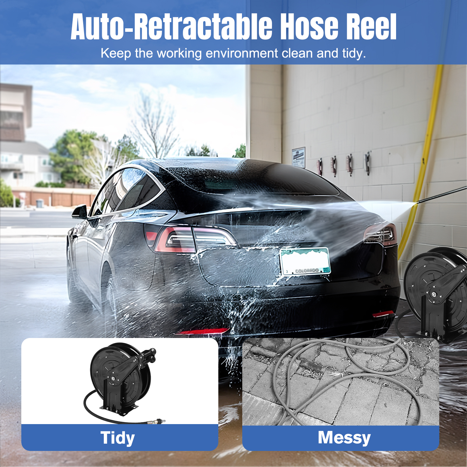 Washer Hose Reel Auto Rewind P - Reel Oil 리뷰 및 가격