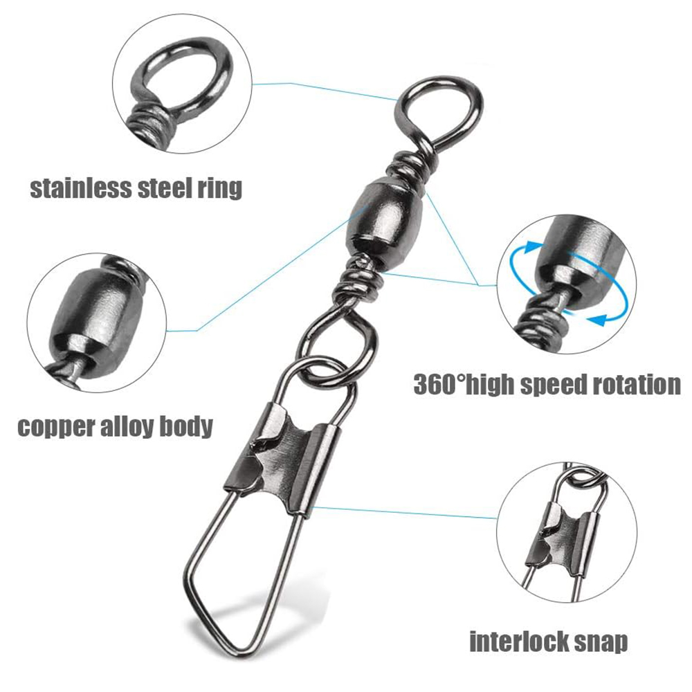 50Pcs Stainless Steel Snap Swi - Baitcasting Reel 리뷰 및 가격