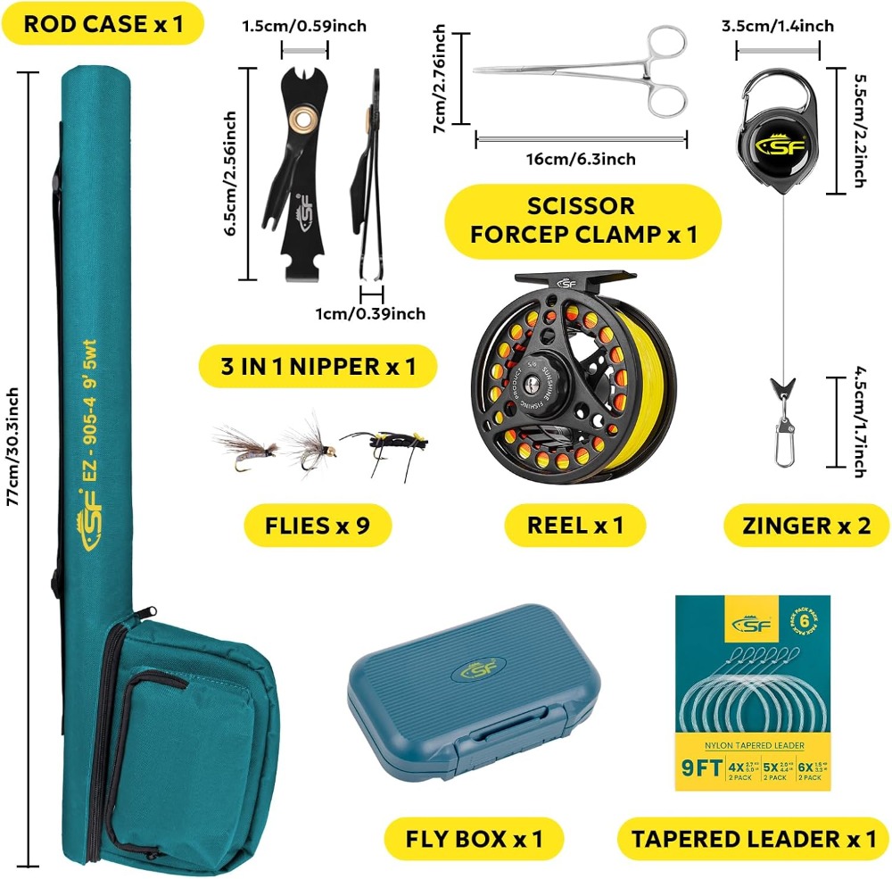 Fly Fishing Rod Combo Starter  - Reel Case 리뷰 및 가격