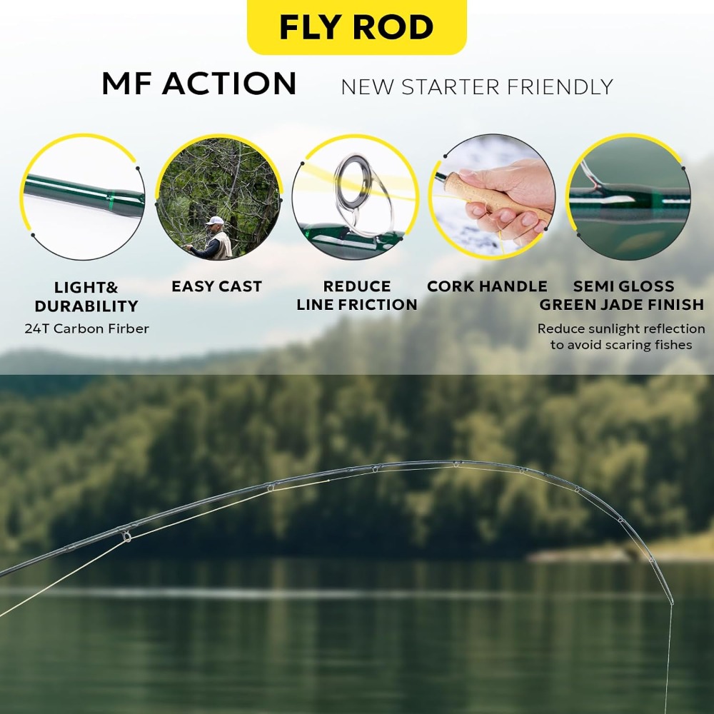 Fly Fishing Rod Combo Starter  - Reel Case 리뷰 및 가격