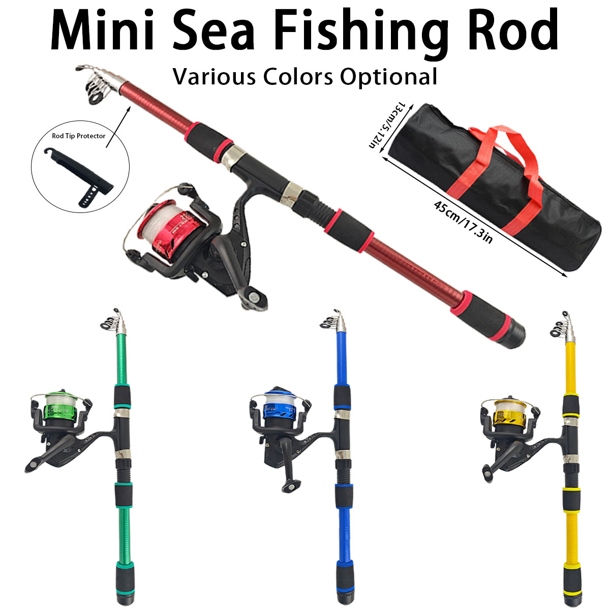Mini Telescopic Sea Fishing Ro - Reel Bag 리뷰 및 가격