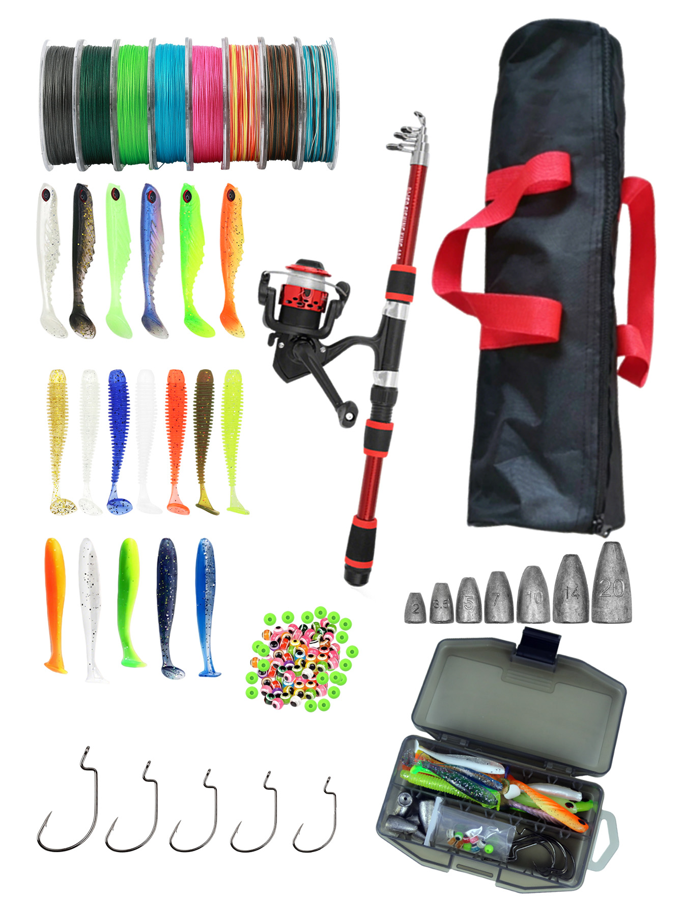 Fishing Rod Reel Combos Collap - Reel Bag 리뷰 및 가격