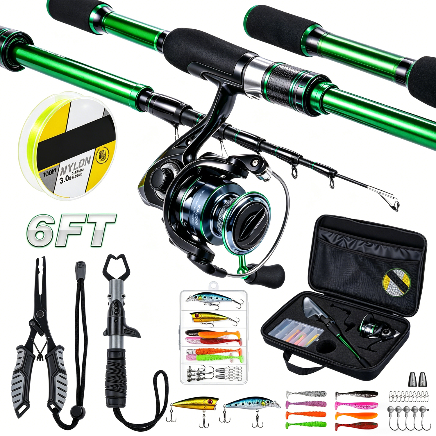 Graphite Telescopic Fishing Ro - Reel Bag 리뷰 및 가격