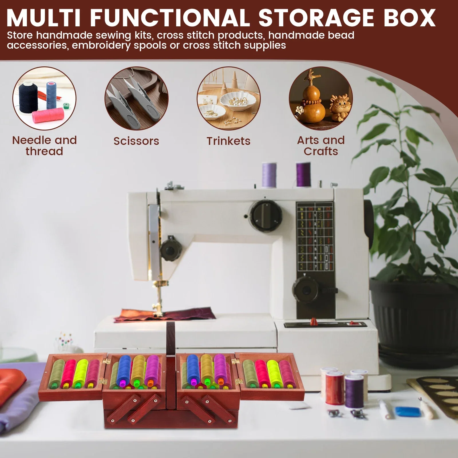 Expandable Sewing Thread Box W - Reel Case 리뷰 및 가격